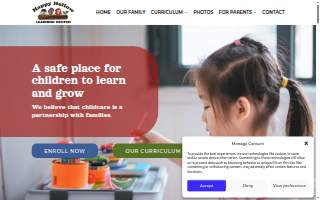 Happy Hollow Learning Center website