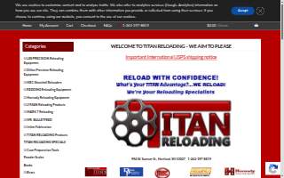 Titan Reloading website