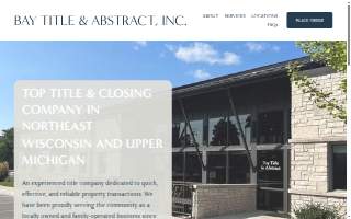 Bay Title & Abstract Inc website