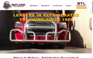 Bayland Transport of Howard website