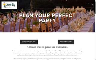 Green Bay Event Rental of Howard website