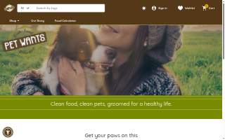 Pet Wants Green Bay website