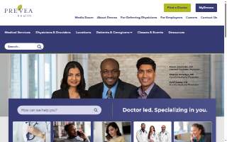 Prevea Dermatology website