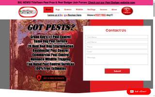 TitleTown Pest Pros of Howard website