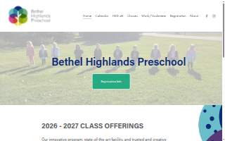 Bethel Highlands Preschool website