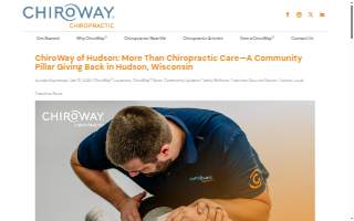 ChiroWay of Hudson website