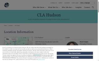 CLA (CliftonLarsonAllen) of Hudson website