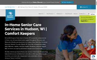 Comfort Keepers Home Care of Hudson website