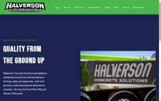 Halverson Concrete website