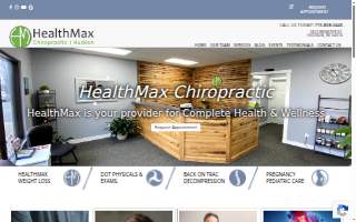 Healthmax Chiropractic of Hudson website