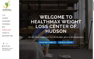 Healthmax Weight Loss Center of Hudson website