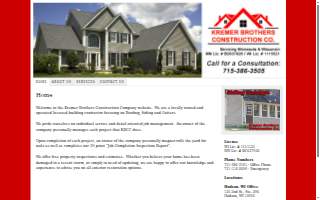Kremer Brothers Construction Company website