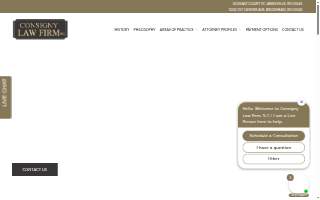 Consigny Law Firm, S.C. website