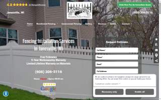 Fence World Of Janesville website