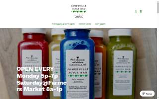 Janesville Juice Bar website
