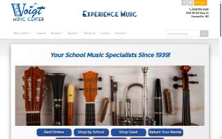 Voigt Music Center Inc website