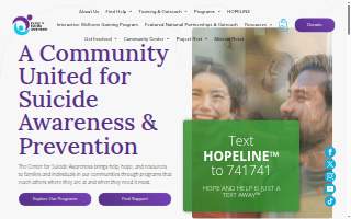 Center for Suicide Awareness website