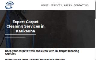 HL Carpet Cleaning Services Appleton website