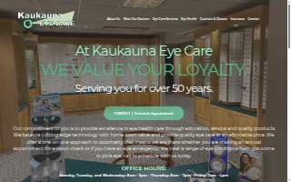 Kaukauna Eye Care website