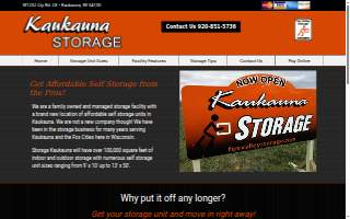 Kaukauna Storage website