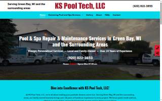 KS Pool Tech, LLC of Kaukauna website