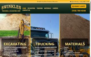 Swinkles Trucking & Excavating Corp website