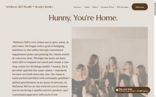 Wellness 360 Health + Beauty Studio website