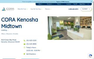 CORA Physical Therapy Kenosha Midtown website