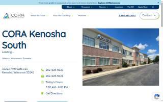 CORA Physical Therapy Kenosha South website