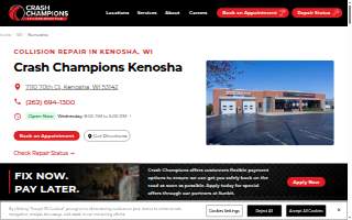 Crash Champions Collision Repair Kenosha website