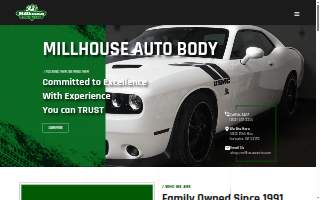 Millhouse Auto Body website