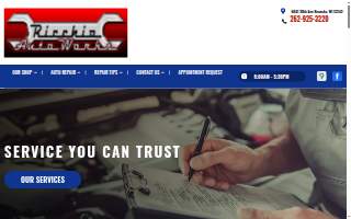 Ricchio AutoWorks, LLC of Kenosha website