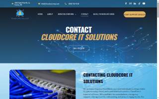 CloudCore IT Solutions website
