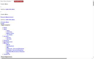 Coulee Auto Detailing Center website