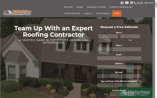 Kendhammer A-1 Roofing and Construction website