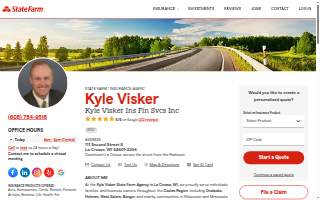 Kyle Visker - State Farm Insurance Agent website