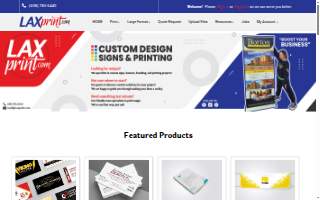 LAXprint.com website