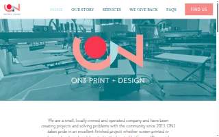 ON3 Print and Design website