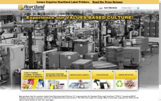 Heartland Label Printers website