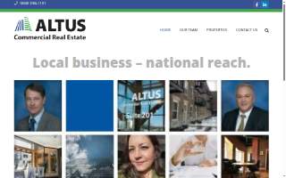 ALTUS Commercial Real Estate website