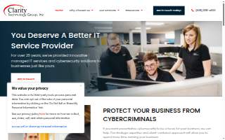 Clarity Technology Group, Inc. website