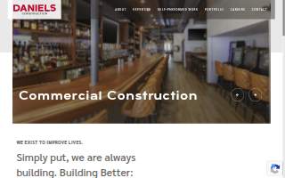 Daniels Construction website