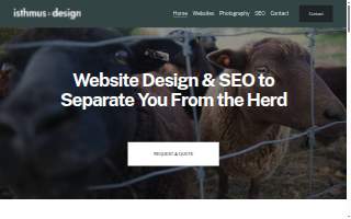 Isthmus Design of Madison website