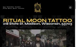 Ritual Moon Tattoo & Tarot website