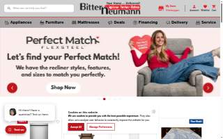 Bitter Neumann Appliance Furniture Mattress website