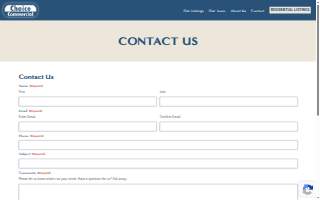 Choice Commercial Real Estate website