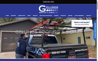 Gellings Roofing & Siding of Sheboygan website