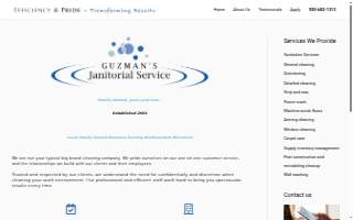 Guzman's Janitorial Services LLC website