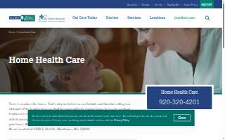 Holy Family Memorial Home Health Care website