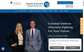 Kaehne & Barrette Criminal Defense website